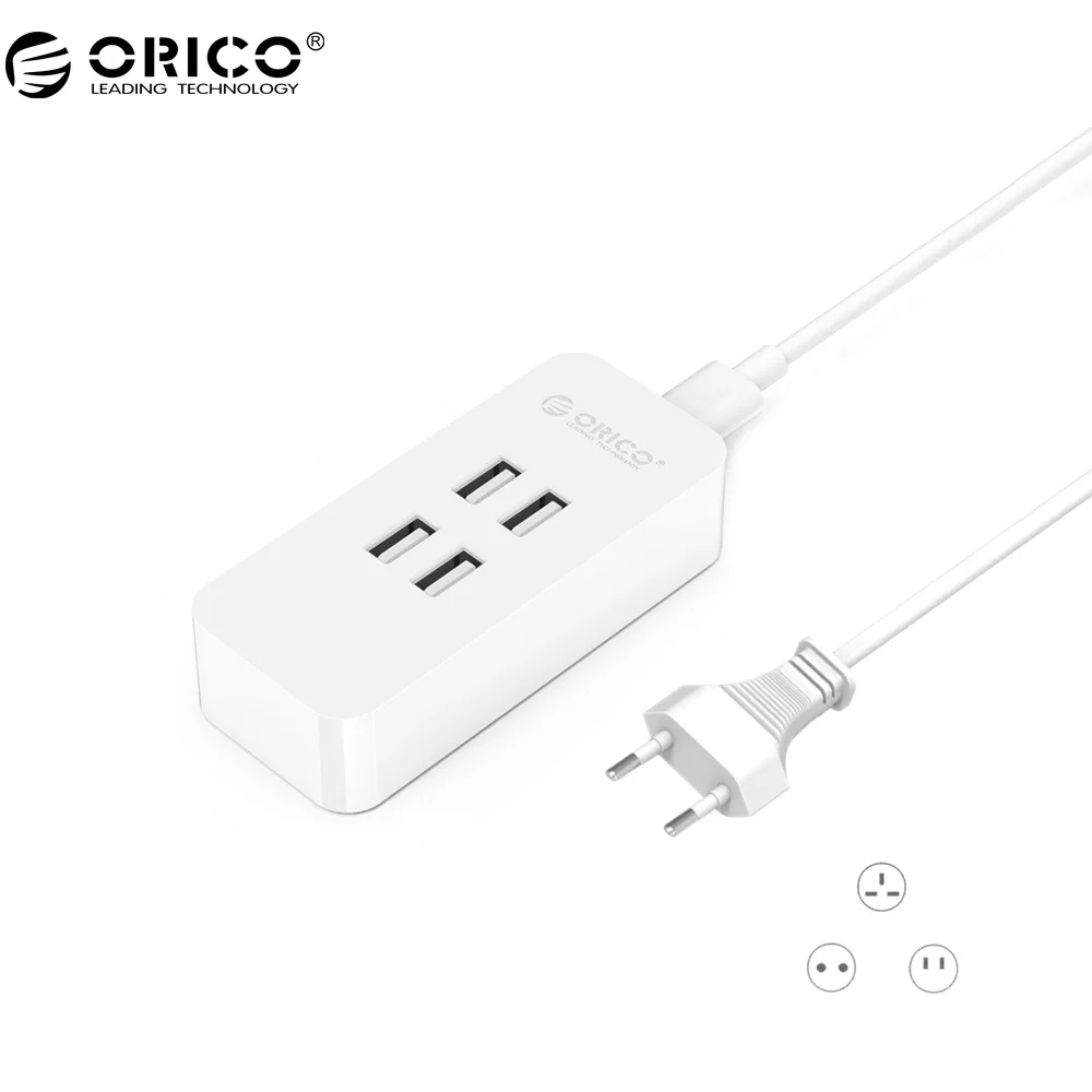 imágenes para ORICO DCV-4U Recomendar UE Plug 20 W 4 Puertos USB Cargador Inteligente con Super Tecnología de Carga para Su Teléfono, Tablet y Más imágenes para ORICO DCV-4U Recomendar UE Plug 20 W 4 Puertos USB Cargador Inteligente con Super Tecnología de Carga para Su Teléfono, Tablet y Más