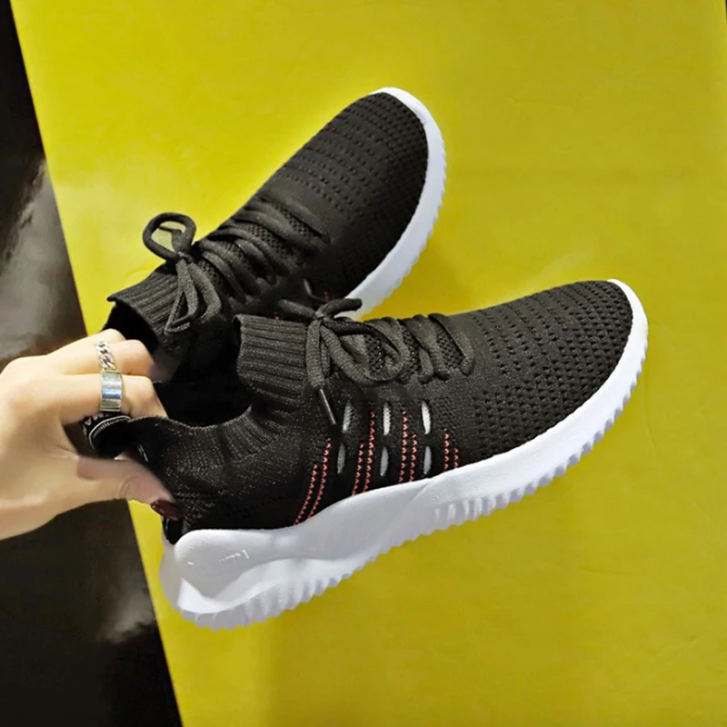 Женские кроссовки коллекция 2019 года Летняя женская обувь из сетчатого материала