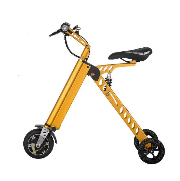 Discount 3 Wheel Foldable Electric Scooter Portable Mobility folding electric bike lithium battery bicycle 1