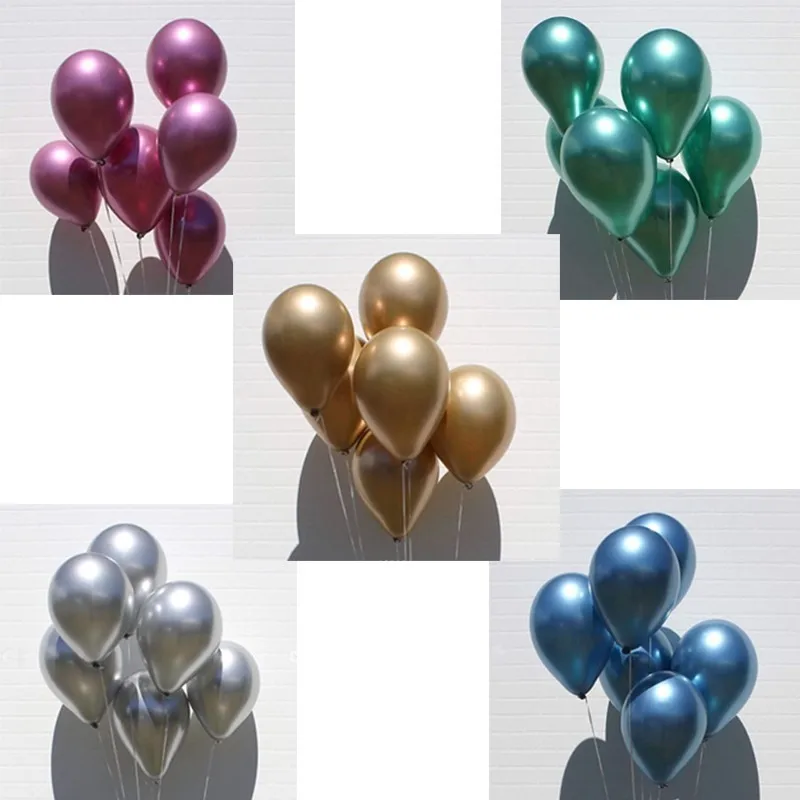 10/20/30pcs 12inch Gold Sliver Black Latex Balloons Wedding Decorations Adult Helium Ballons Birthday Party Decorations Kids Toy