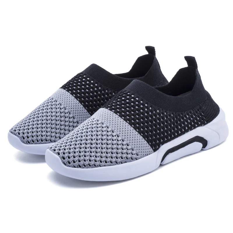 Qiutexiong للأحذية الفتيان الفتيات عارضة أحذية الاطفال الأطفال جورب أحذية مزج اللون الانزلاق على تنفس الهواء