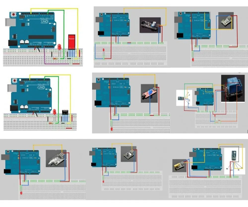 37 в 1 комплекты датчиков для arduino UNO R3 высококачественные стартеры работают с официальных плат