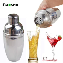 Baosen 250 мл нержавеющая сталь шейкер смеситель вина мартини Бостон шейкер для бармена напиток Вечерние Партии Бар инструменты
