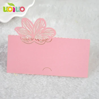 

hot design wedding favor flower hand made paper decoration table place card,seat card reasonable price individuation design