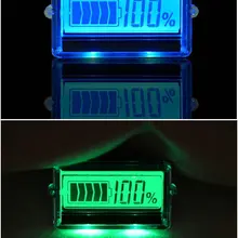 ЖК-дисплей индикатор емкости батареи 8-63 в индикатор уровня заряда батареи с прозрачной оболочкой вольтметр синий/зеленый светильник скутер часть
