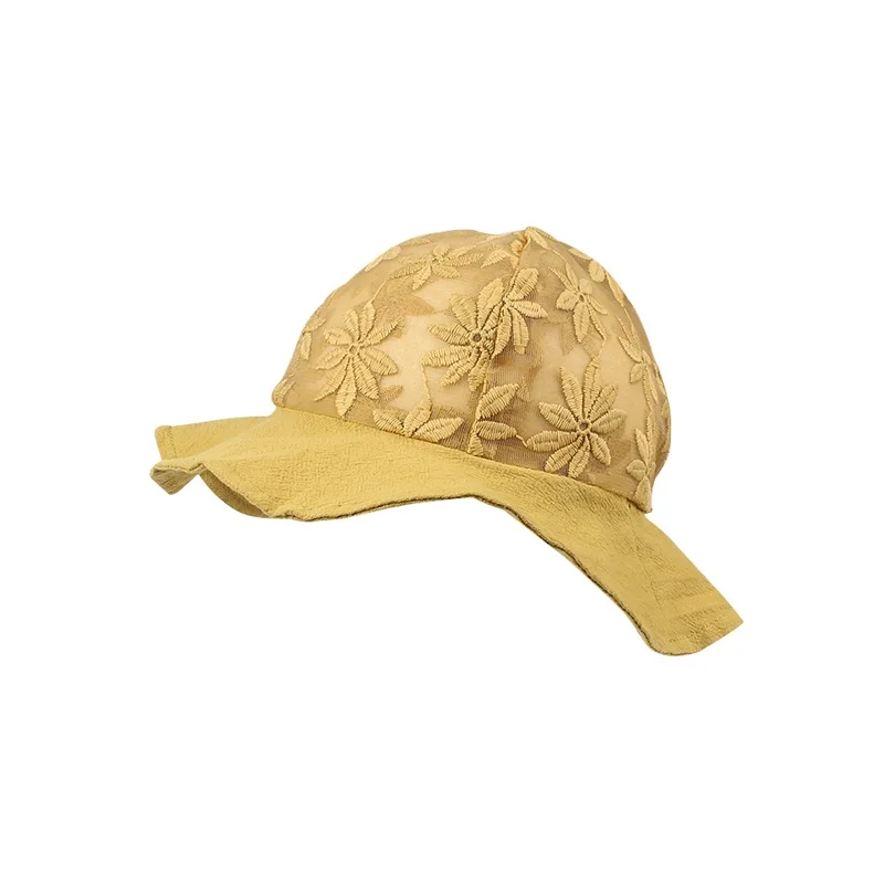 Princess Panama Baby Girls Hat Double Layer Lace Girls Hat Spring Summer Sun Cap Wide Brim Lace Up Hat Baby Girls Clothing 2018 (19)