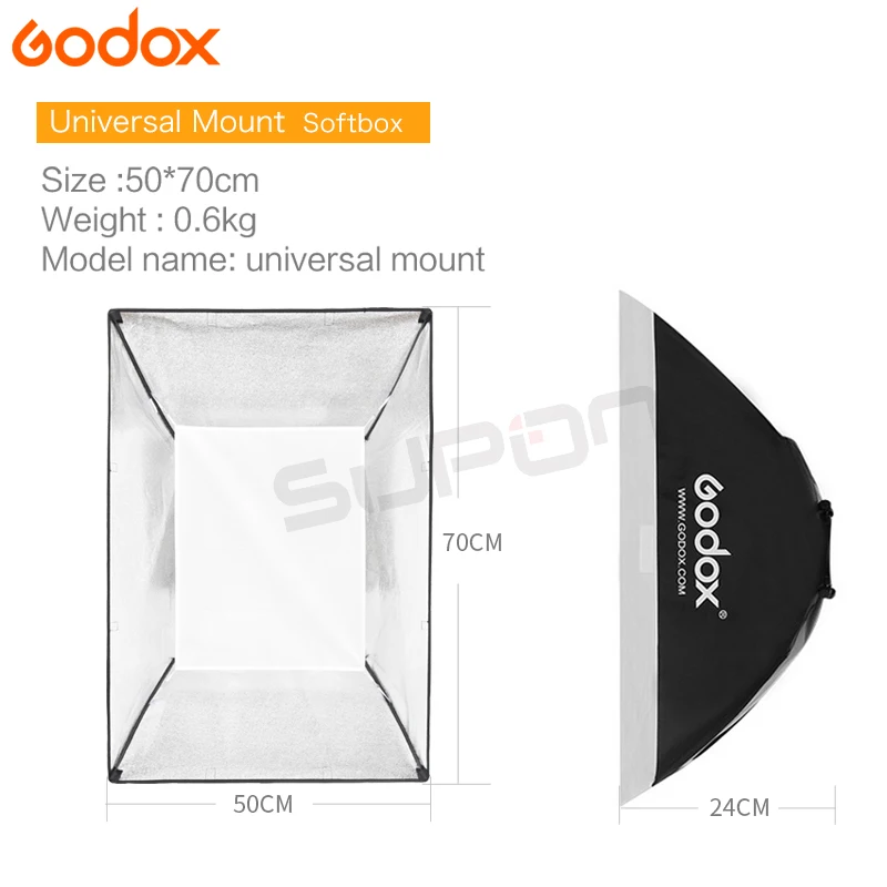 Студийный стробоскоп для фотосъемки Pro GODOX 1200Ws 4*300Ws 300 Вт 300SDI с софтбоксом