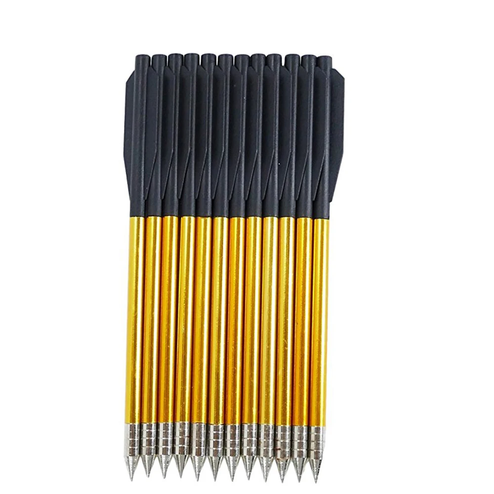 Ponto de Alumínio Comprimento de Alumínio Precisas de Seta para 50 Guguluza Parafuso Parafusos lb - 80 Pistola Besta 60 Pcs 6.5 6 Arco e flecha