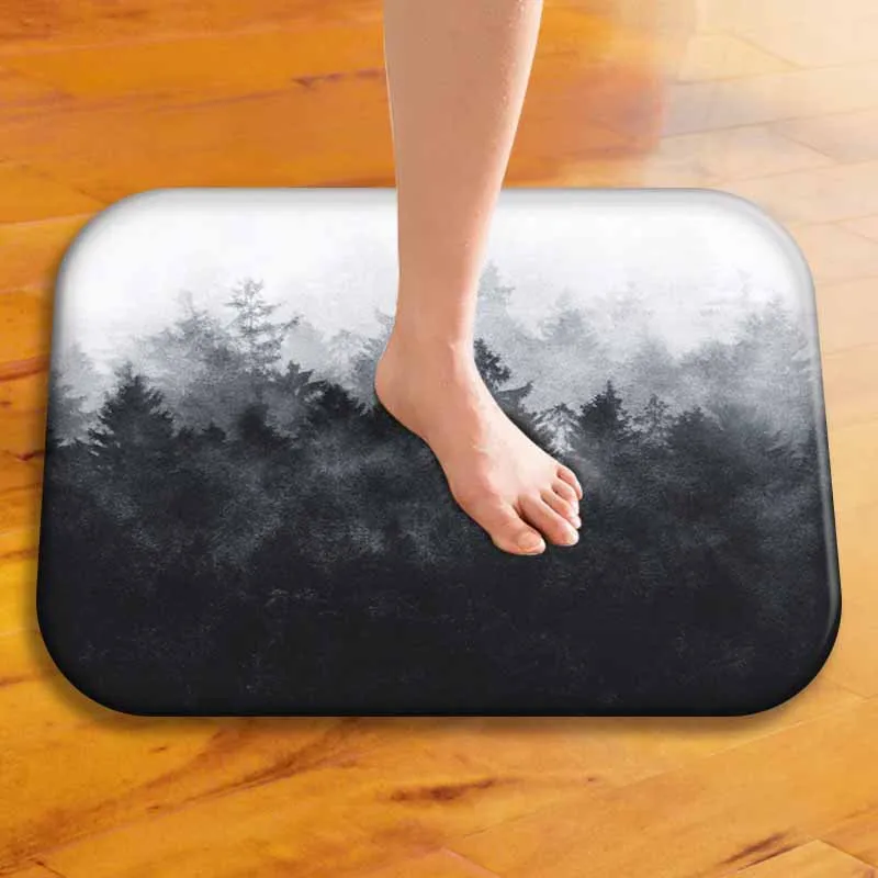 Fashion Modern Forest Scenery Printed Carpets Home Entrance Anti-slip Floor Mat Geometric Kithchen Bathroom Outdoor Rugs Rugzak Fashion Modern Forest Scenery Printed Carpets Home Entrance Anti-slip Floor Mat Geometric Kithchen Bathroom Outdoor Rugs Rugzak