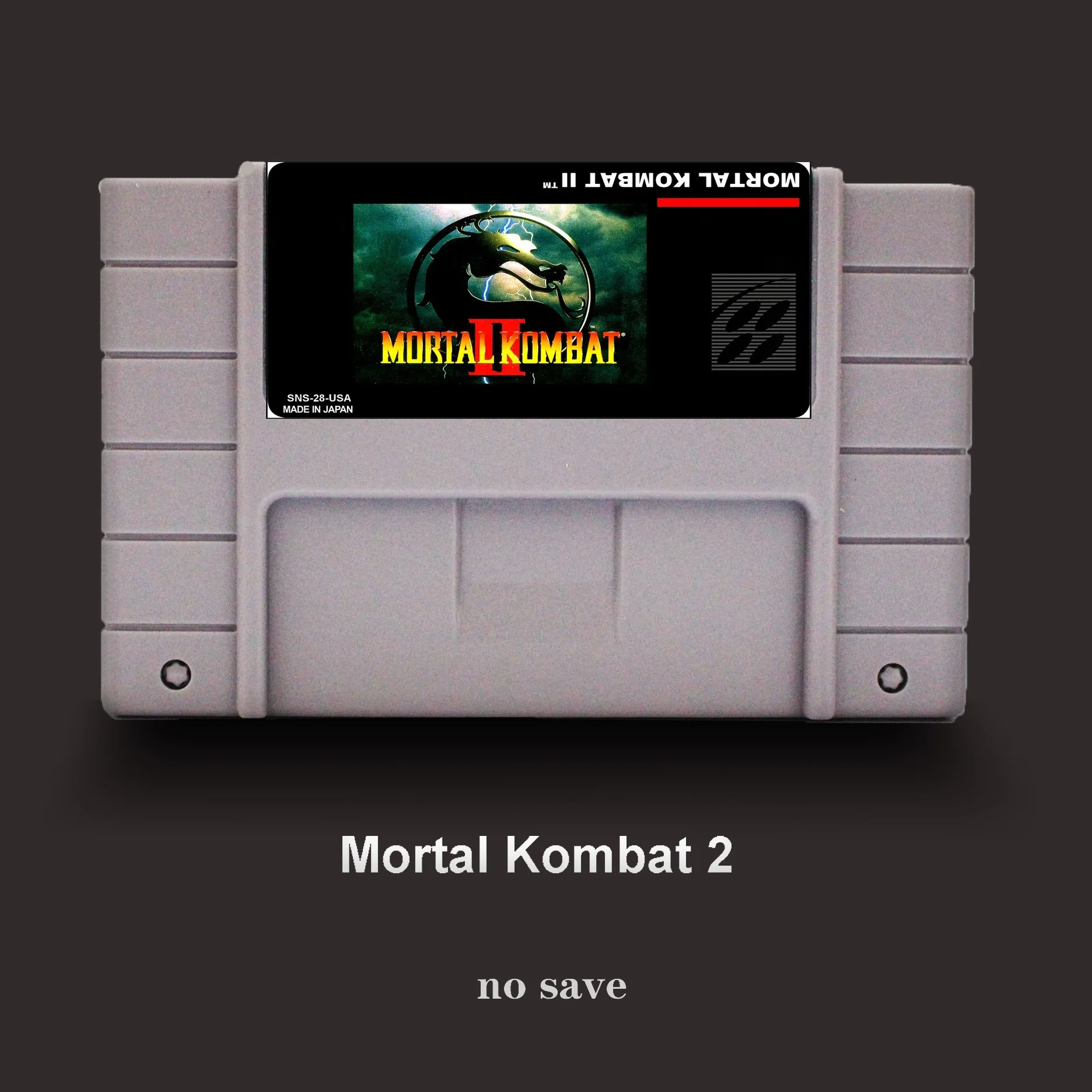 Mortal Kombat 2-16 бит для США NTSC игровой плеер большая серая игровая Карта | Электроника