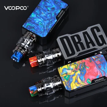 

Origina VOOPOO DRAG MINI 117W TC Kit with 5ml/2ml Uforce T2 Tank 4400mAh Built-in Battery Resin Vape Box Mod Firmware Ecig kit