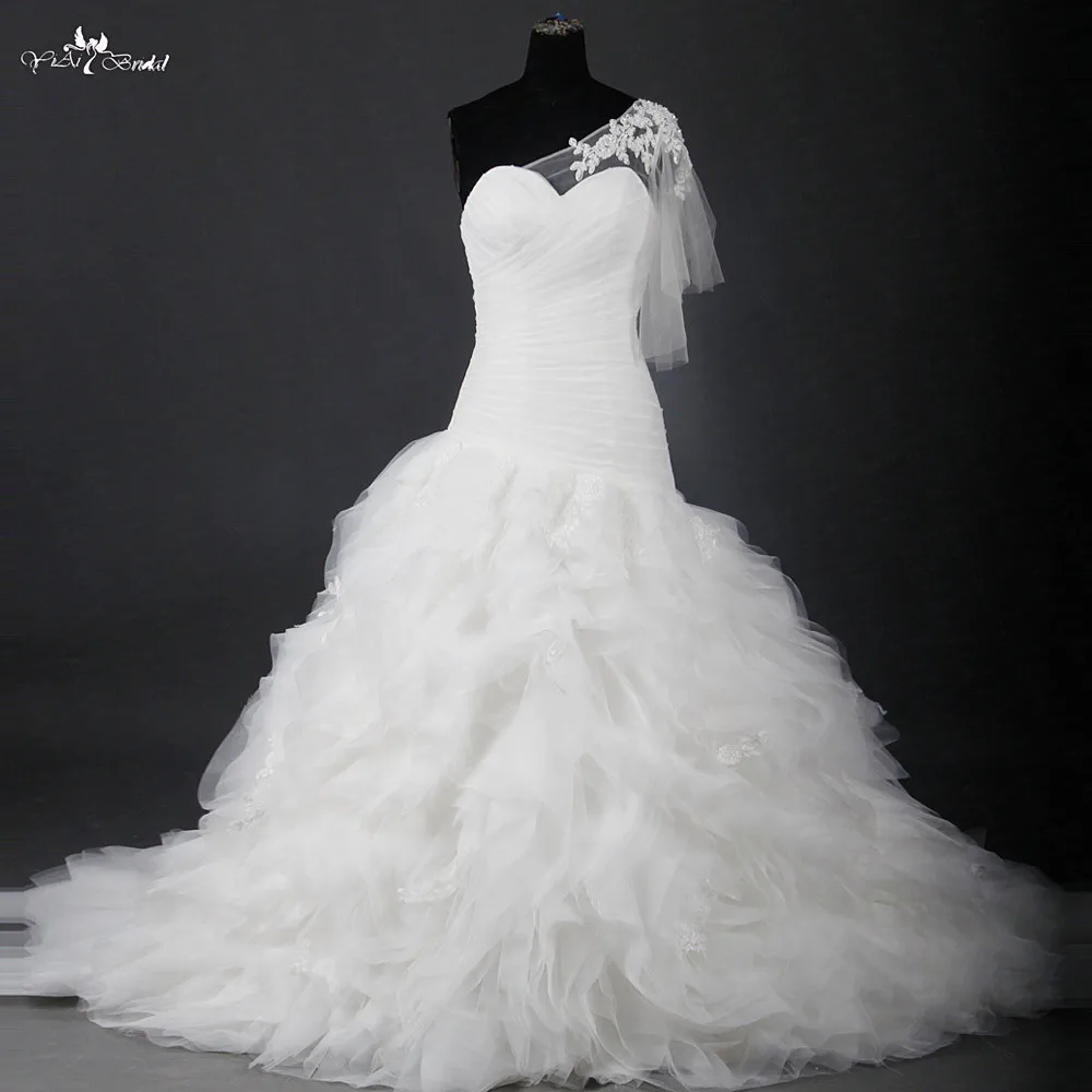 

RSW1206 High Quality Ruffles Skirt Puffy Aibaba China Bridal Gowns