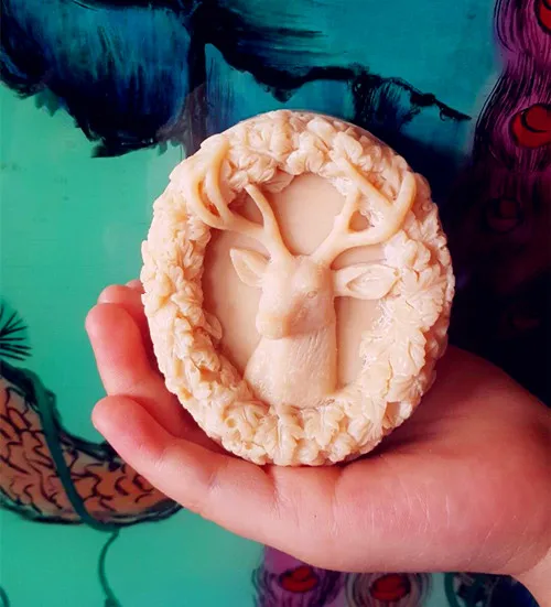 

Elk Design Silicone Soap Mold Deer Handmade Making Soap Molds Plaster Mold
