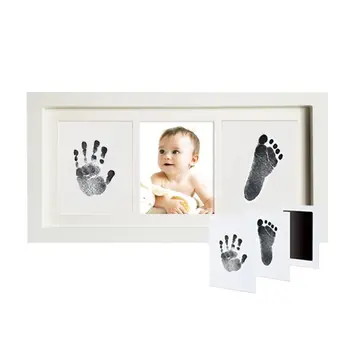 

Didplay Beautiful Pearhead Babyprints Newborn Handprint and Footprint Photo Frame Kit Safe For Baby Clean-Touch