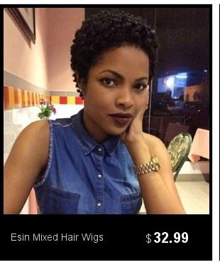 Esin Mixed Hair 70 Natural Hair 30 Synthetic Hair Short Curly