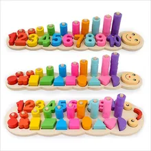 Children Wooden Montessori Materials Learning To Count Numbers Matching Digital Shape Match Early Education Teaching Math Toys Children Wooden Montessori Materials Learning To Count Numbers Matching Digital Shape Match Early Education Teaching Math Toys
