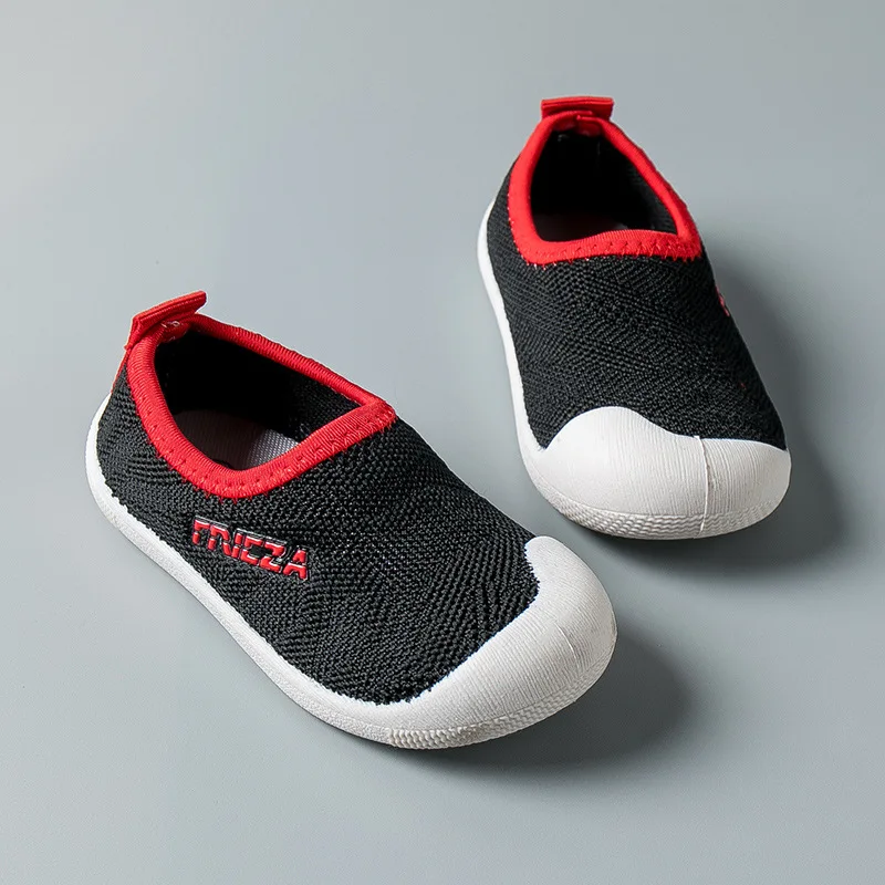 Осенняя детская обувь для мальчиков и девочек повседневная обувь для новорожденного мягкая подошва Нескользящая дышащая сетчатая обувь для детей детские кроссовки