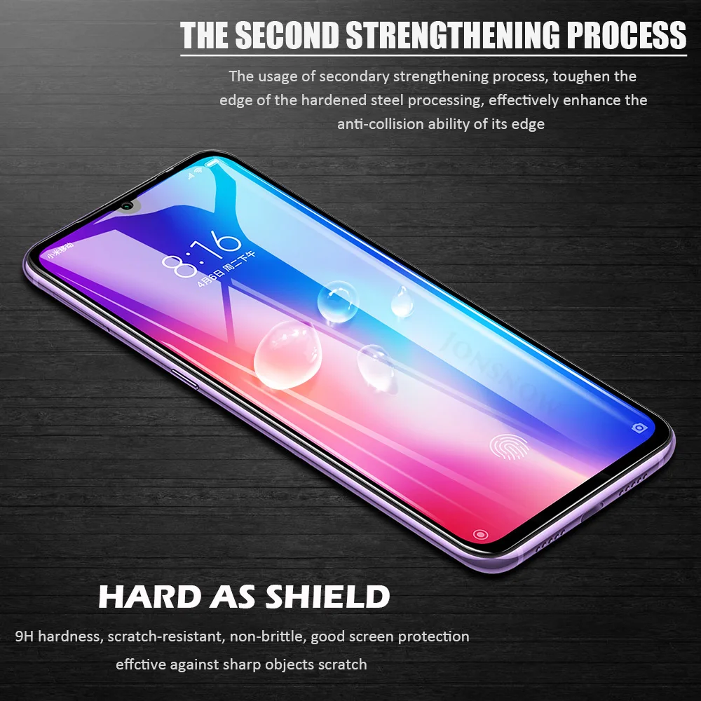 KXM1446_4_Full Screen Coverage Tempered Glass for Xiaomi Mi 9 Mi Note 7 Note 6 Pro