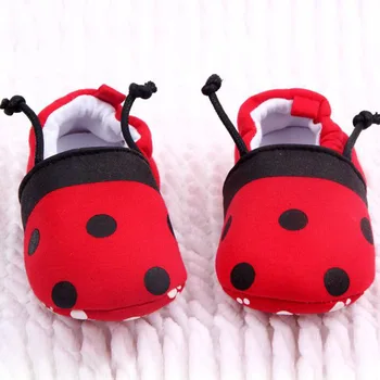 

Kids Baby Boys Girls Cotton Anti Slip Red/Yellow Soft Bottom Shoes Crib Shoes