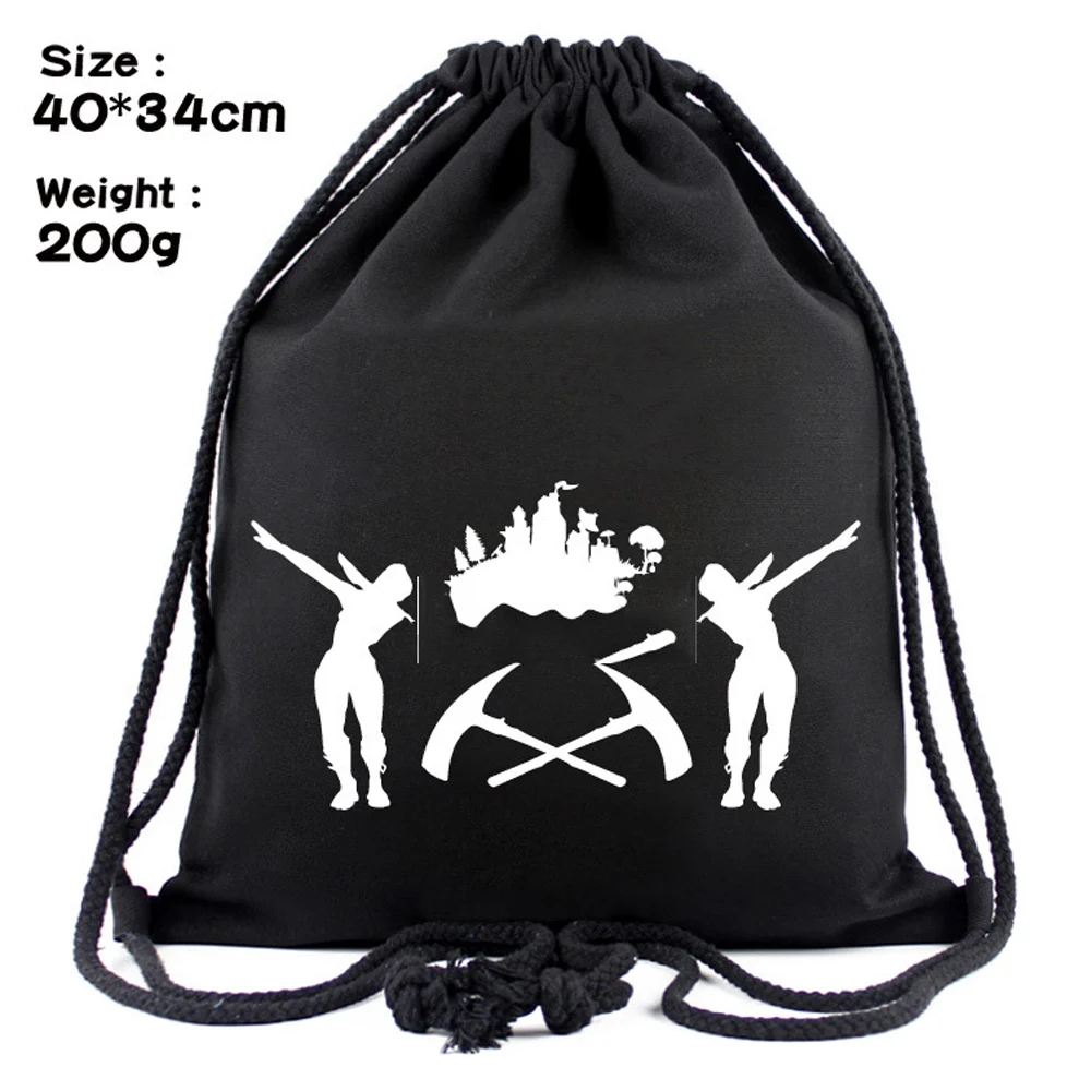 

40*34cm Wertern Animiation Soldier Finished Action Toy Figure Fortnight Battle Royal Backpack Study Stationery Bag