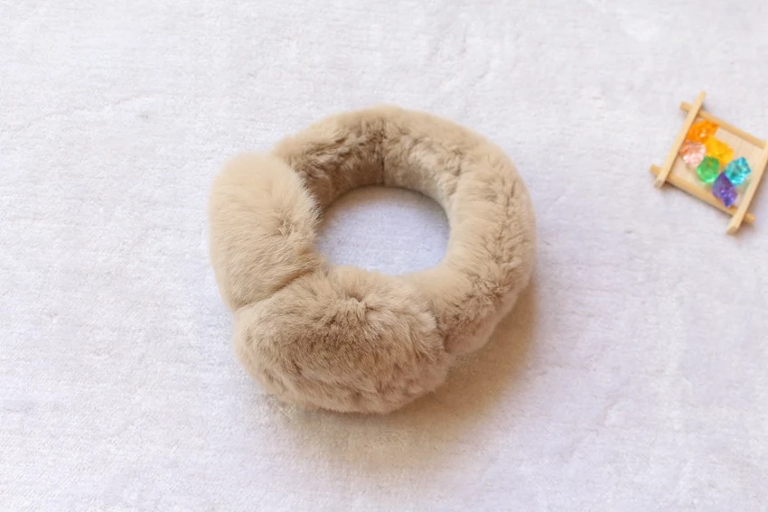 real rabbit fur winter earmuffs for girl (4)