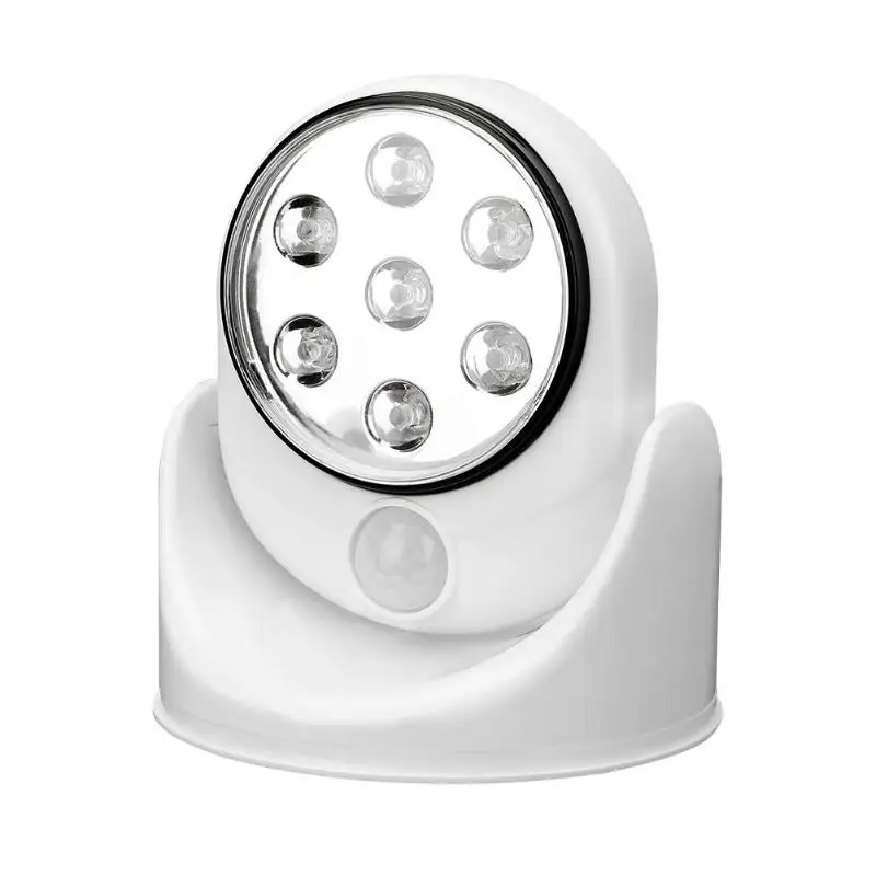 

7 LED PIR Motion Sensor Garden Light 180 Degree Rotating Corridor Automatic Induction Stair Night Lamp Outdoor Wall Lights