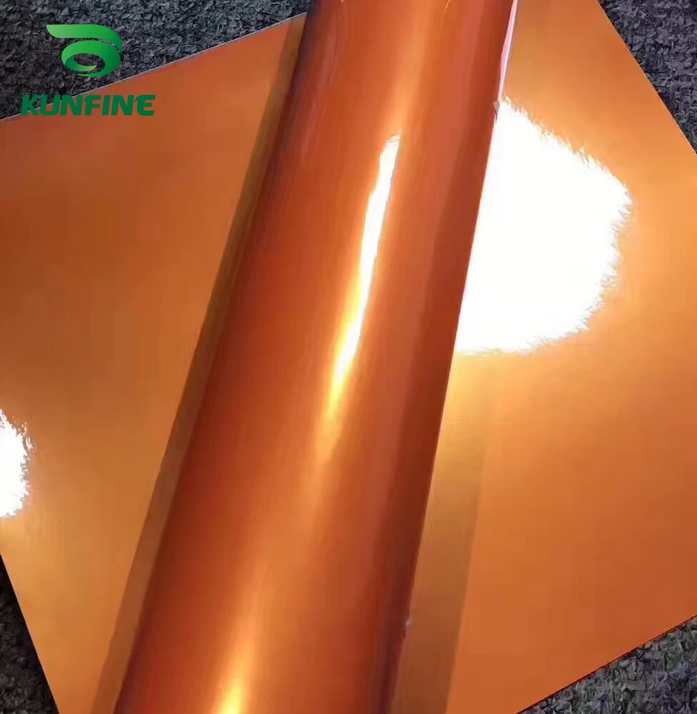 Car Vinyl film Body Sticker Car sticker Dream gold orange (1)