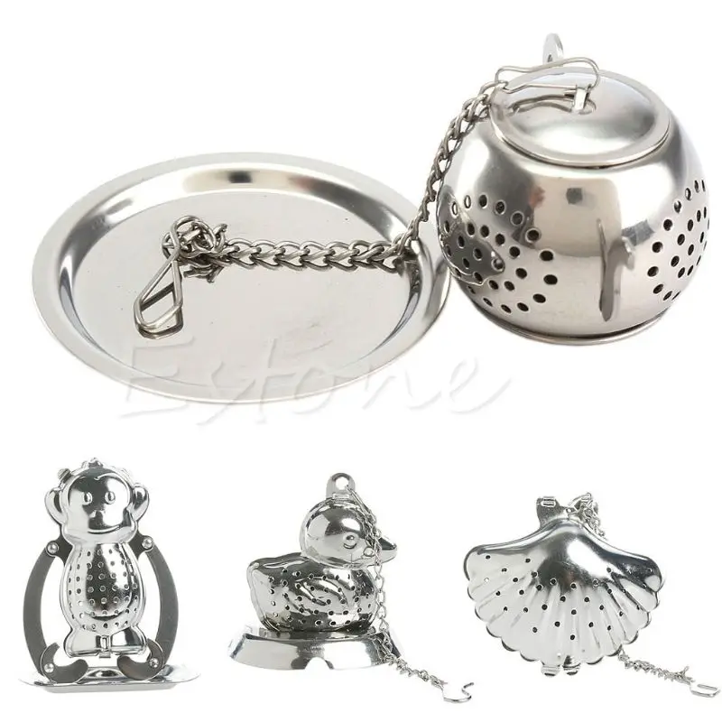 

Good Quality Stainless Steel Loose Teapot Tea Leaf Infuser Tray Spice Strainer Herbal Filter