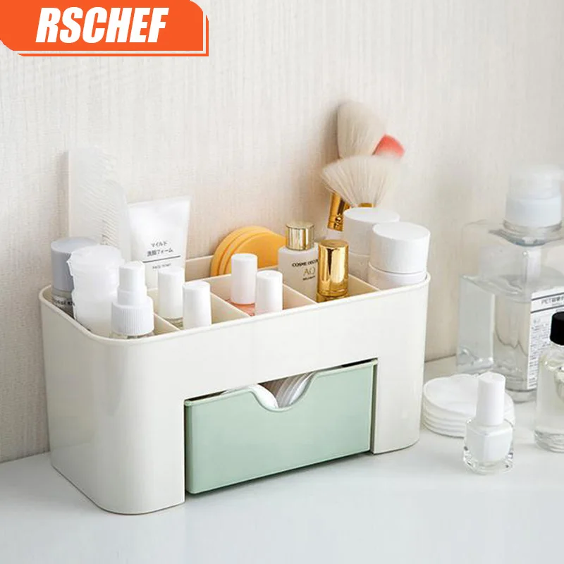 

jewelry storage of cosmetics box with three color selection for decorations Office home decoration
