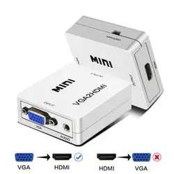 Новинка; Лидер продаж VGA2HDMI мини VGA конвертер HDMI с 1080 P аудио разъем адаптера для Тетрадь ПК для HDTV проектор