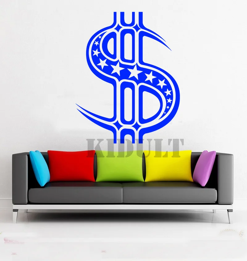 Household Items Home Decorations Dollar Sign Pattern Between Office Household Items Home Decorations Dollar Sign Pattern Between Office Wall Decals Stickers Vinyl