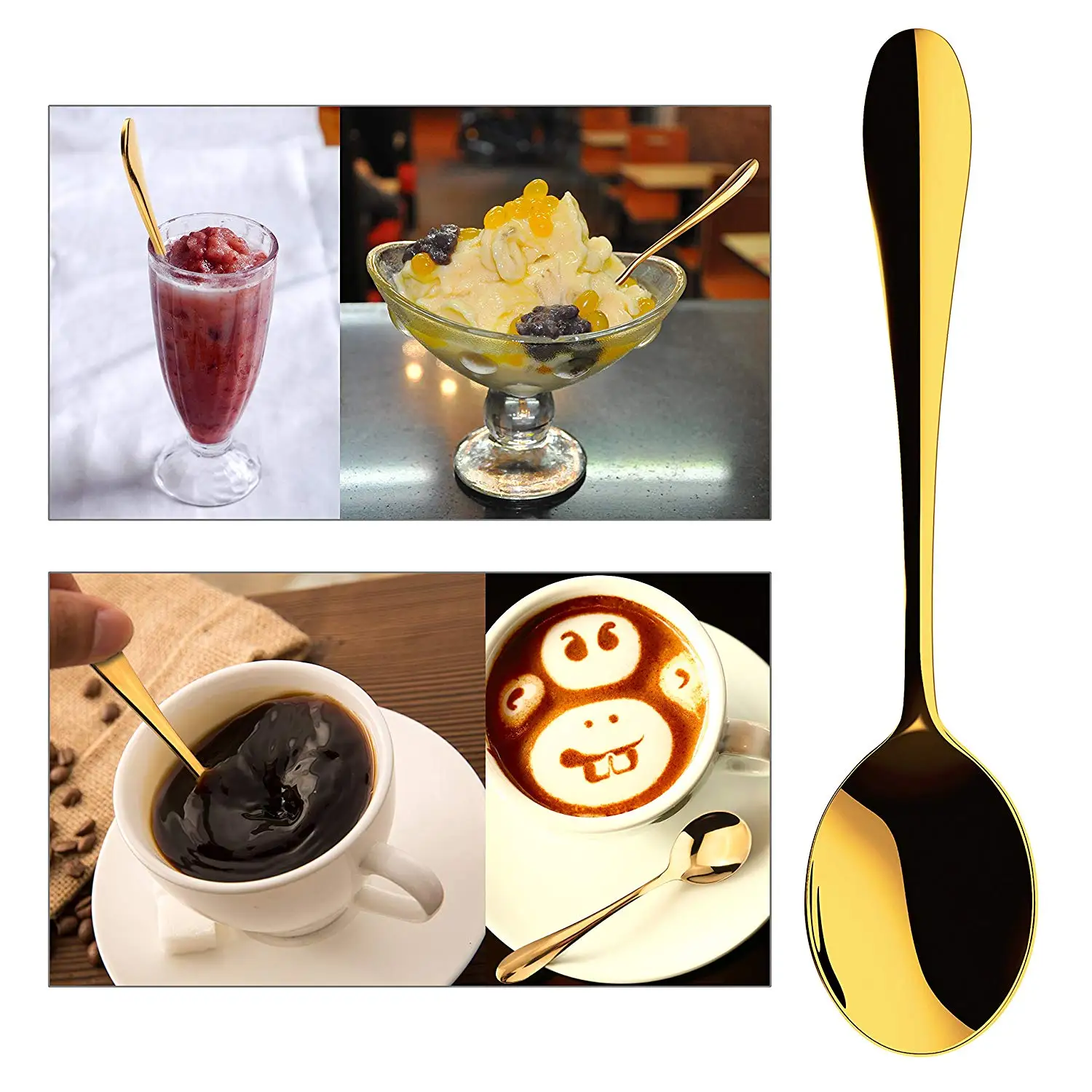 СЗС маленькая кофейная ложка, лопатка для эспрессо, Нержавеющая сталь мини Кофе ложка, совок для мороженного, десерт Ice чайная ложка
