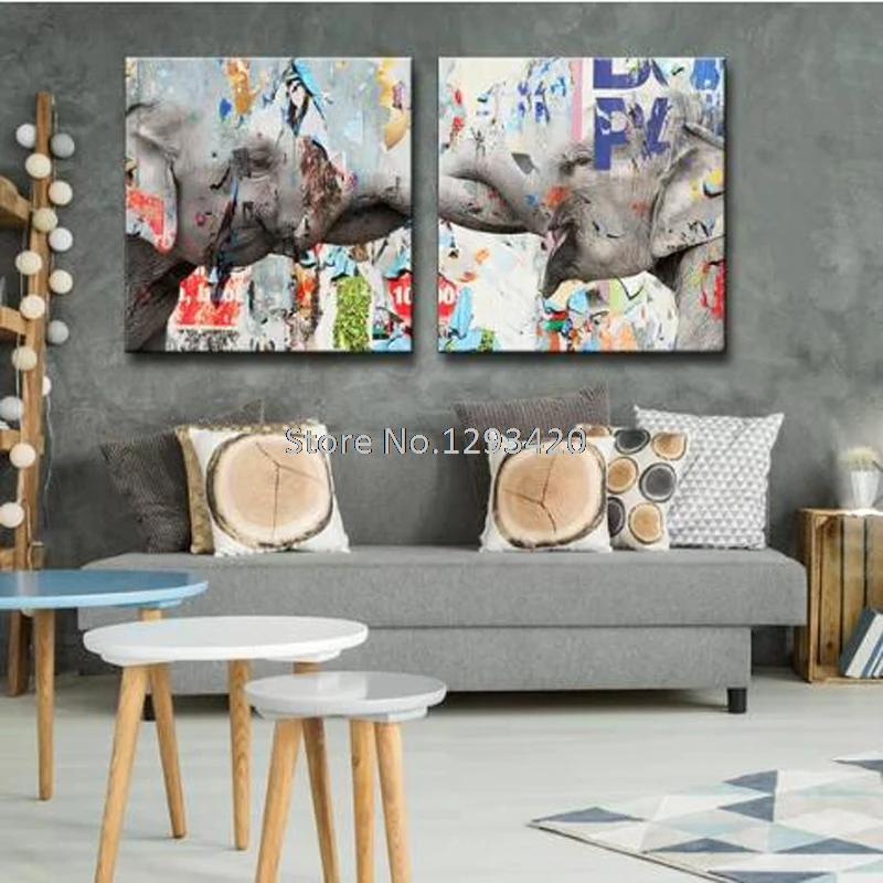 

5D Diamond Embroidery Animal Diamond Painting Cross Stitch Elephant 2pc Full Resin Rhinestone Mosaic Unfinished Home Decoration