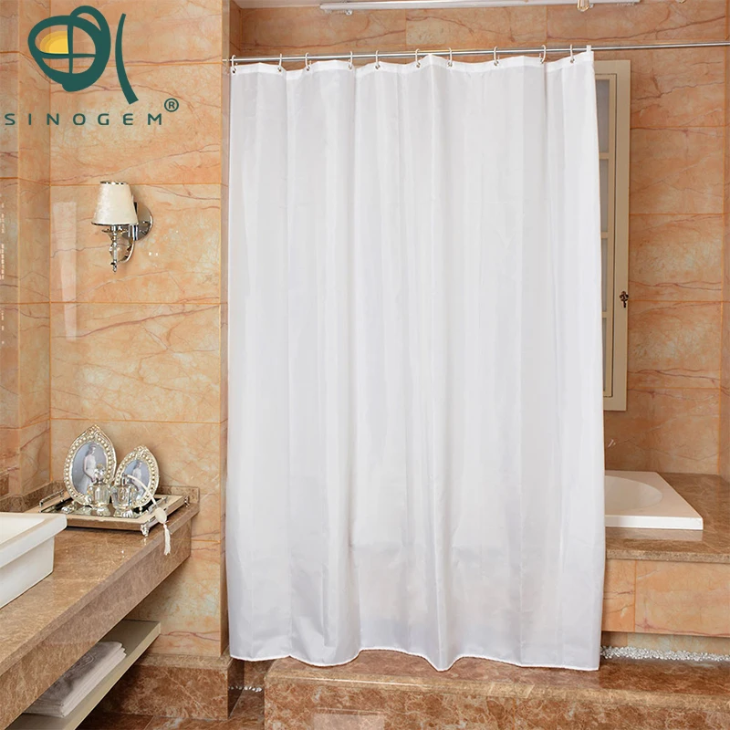 Sinogem White Polyester Bathroom Waterproof Mold Resistant Anti