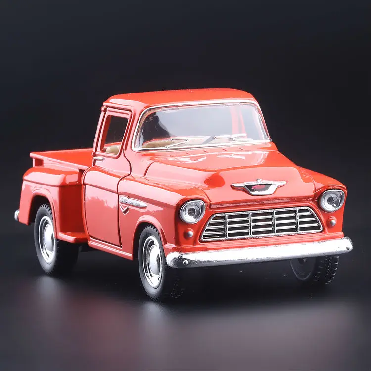 

High Simulation Exquisite Diecasts&Toy Vehicles KiNSMART Car Styling Ford 1955 Chevrolet Stepside Pickup Truck 1:36 Alloy Model