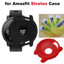 6/lot Amazfit Stratos 2 случаях Экран Плёнки для Xiaomi Huami Amazfit Stratos 2 часы Защитный чехол Защитная пленка