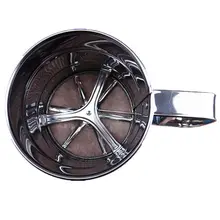 Высококачественная сетка из нержавеющей стали для просеивания муки Механическая глазурь для выпечки шейкер для Сахара Сито форма чашки формы для выпечки Кондитерские инструменты