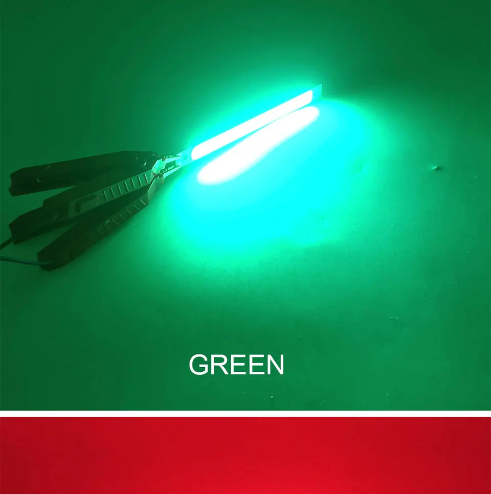 120mm 4.72in LED Bar Light Strip COB Bulb 12V 7W 10W LED Lamp Green Blue Red White Emitting Colors 12010mm COB Chip (16)