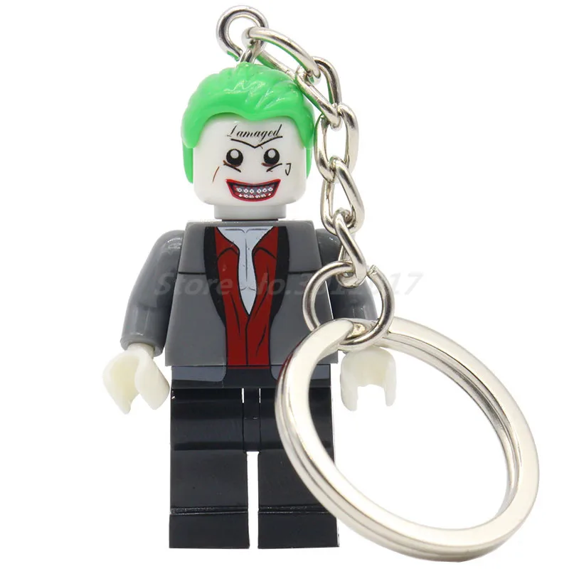 POGO Joker Keychain Action Figure Single Sale Batman Movie Harley Quinn Catwoman Key Chain Marvel DC