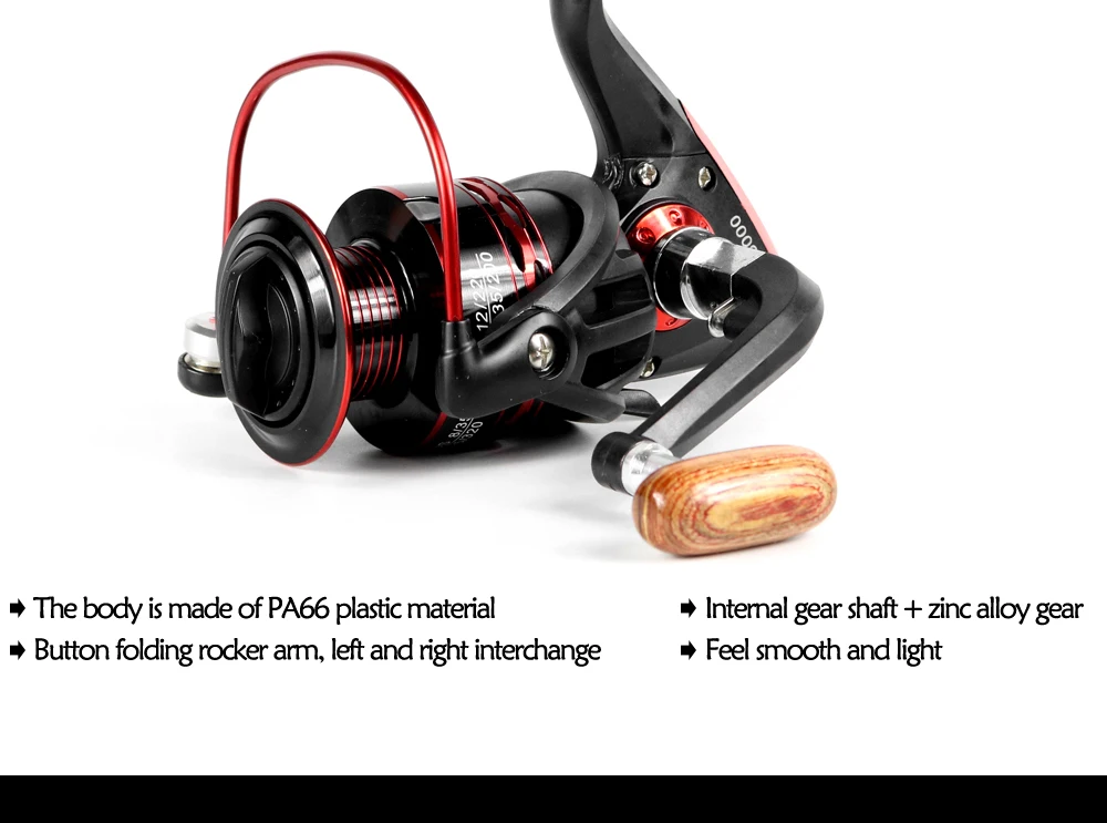 Carretel de Pesca Bobina de Metal Rolamento de Esferas Barco de Pesca 12 Yumoshi New Spinning Jx1000 7000 Série 5.5: 1 Molinete Rocha Roda Carretel 5 Cheap Carretilhas de pesca