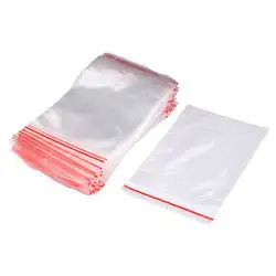 100 шт. 3 "x 4,7" 8x12 см Clear 1MIL поли Пластик закрывающимися Zip замок Ziplock сумка