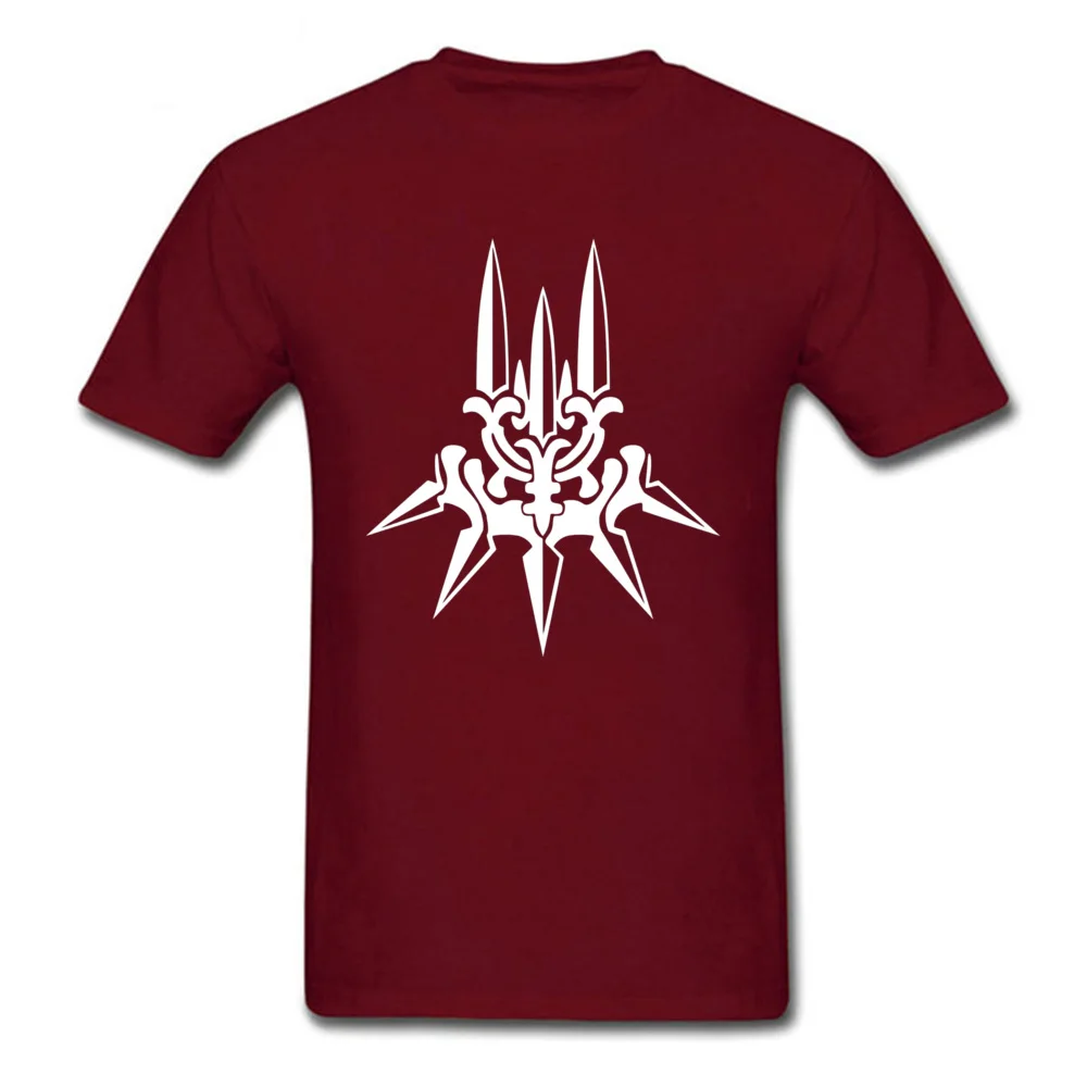 Design YoRHa White Insignia 7136 Tops Tees for Men Plain Summer/Fall O-Neck 100% Cotton Short Sleeve T-shirts Cool Tops Tees YoRHa White Insignia 7136 maroon
