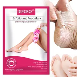 Efero 3 пары маска для пилинга ступней носки для педикюра отшелушивающая маска для ног удаляет омертвевшую кожу кутикулы Детские Уход за