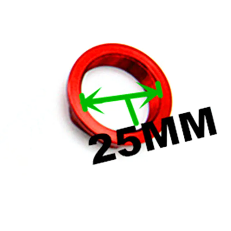 Front wheel axle nut red CNC
