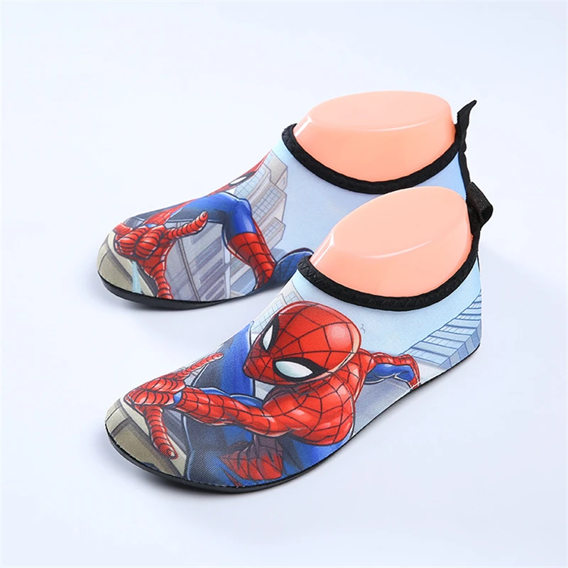 

Summer Kids Slippers Cartoon Spiderman Beach Shoes For Children Water Anti Slip Soft Boys Slipper Barefoot Swim Girls Aqua Socks