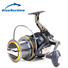 Новые металлические спиннинговые Рыболовные катушки, дальние колеса, большие Троллинговые спиннинговые Катушки 8000 9000 10+ 1BB 4,7: 1 рыболовные снасти