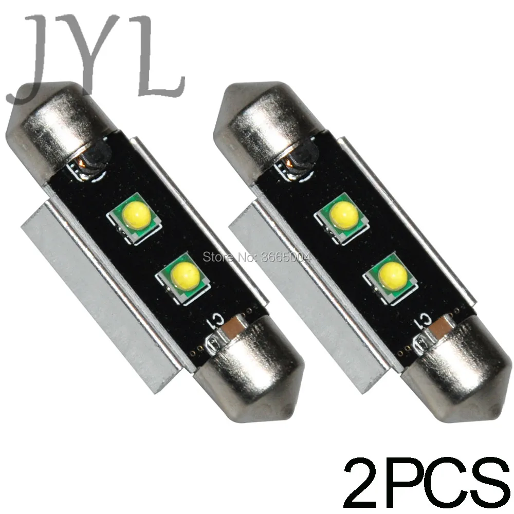2PCS 42MM High Power 3535 2 SMD LED Bulb Car Interior Dome 1.65&quot Festoon Lights 1.6W | Автомобили и мотоциклы