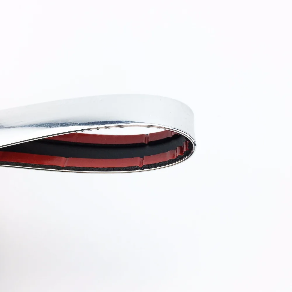Car styling Width 10MM Chrome Trim Styling Car Sticker Molding Strip Exterior Interior Decoration 1M /2M /3M /5M /10M/15M Car styling Width 10MM Chrome Trim Styling Car Sticker Molding Strip Exterior Interior Decoration 1M /2M /3M /5M /10M/15M