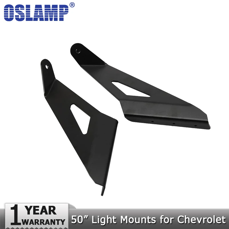 

Oslamp A pair of 50" Curved Led Light Bar Mounts Mounting Brackets for GMC Sierra for Chevrolet Silverado 1500 Pickup 2014
