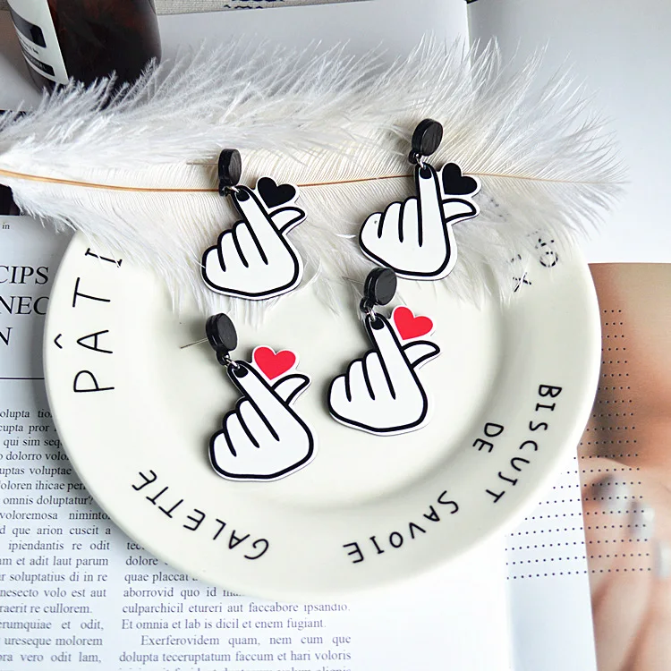 2019 Fashion Summer Earrings Cute Heart Earring For Women Girl Cartoon Party Gifts Jewelry | Украшения и аксессуары